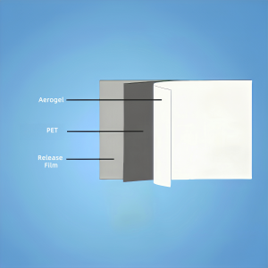 Película de isolamento térmico de aerogel AGF-APR com película de liberação de PET ultrafina - Anchor-Tech